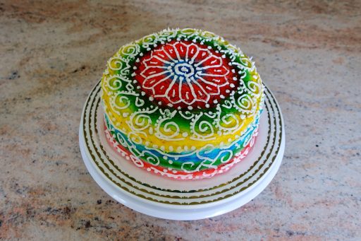 Rangoli cake