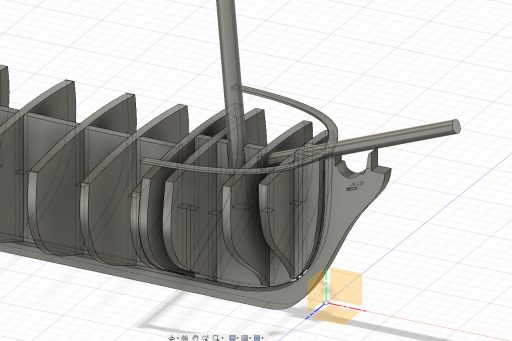 Cap rail piece in 3D