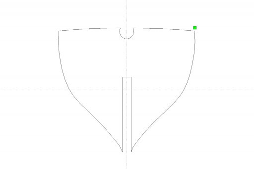 Shape imported into RDWorks with smooth edges